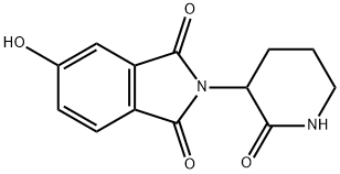 5-Hydroxy-2-(2-oxopiperidin-3-yl)isoindoline-1,3-dione 구조식 이미지