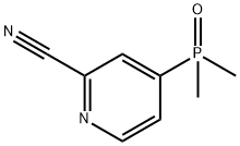 2-Pyridinecarbonitrile, 4-(dimethylphosphinyl)- 구조식 이미지