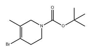 1(2H)-Pyridinecarboxylic acid, 4-bromo-3,6-dihydro-5-methyl-, 1,1-dimethylethyl ester Structure