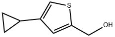 4-(Cyclopropyl)-2-(hydroxymethyl)thiophene Structure