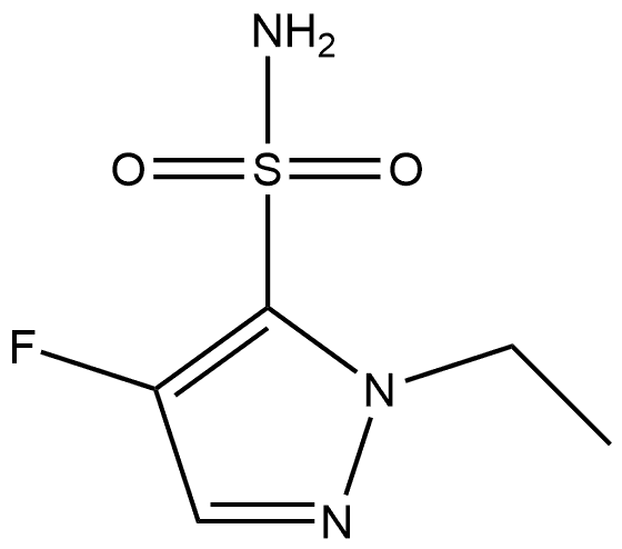 2-ethyl-4-fluoro-pyrazole-3-sulfonamide Structure