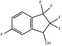 1H-Inden-1-ol, 2,2,3,3,6-pentafluoro-2,3-dihydro- 구조식 이미지