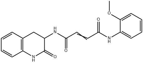 2-Butenediamide, N1-(2-methoxyphenyl)-N4-(1,2,3,4-tetrahydro-2-oxo-3-quinolinyl)- Structure