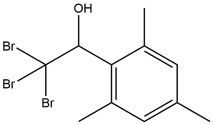 2,4,6-Trimethyl-α-(tribromomethyl)benzenemethanol Structure