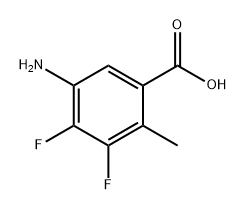 Benzoic acid, 5-amino-3,4-difluoro-2-methyl- Structure