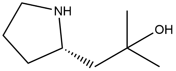 2-Pyrrolidineethanol, α,α-dimethyl-, (2S)- Structure