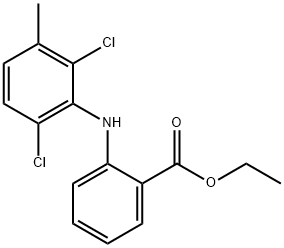 Benzoic acid, 2-[(2,6-dichloro-3-methylphenyl)amino]-, ethyl ester Structure