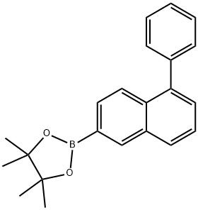 1,3,2-Dioxaborolane, 4,4,5,5-tetramethyl-2-(5-phenyl-2-naphthalenyl)- Structure