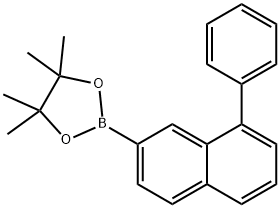 1,3,2-Dioxaborolane, 4,4,5,5-tetramethyl-2-(8-phenyl-2-naphthalenyl)- Structure