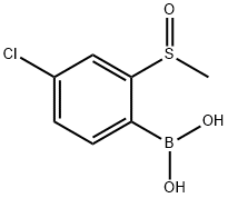 B-[4-Chloro-2-(methylsulfinyl)phenyl]boronic acid Structure