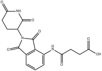 Butanoic acid, 4-[[2-(2,6-dioxo-3-piperidinyl)-2,3-dihydro-1,3-dioxo-1H-isoindol-4-yl]amino]-4-oxo- Structure