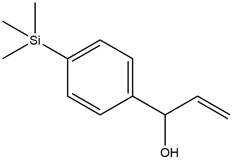 α-Ethenyl-4-(trimethylsilyl)benzenemethanol Structure