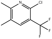 Pyridine, 2-chloro-5,6-dimethyl-3-(trifluoromethyl)- 구조식 이미지