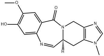 (S)-9-Hydroxy-8-methoxy-1-methyl-1,4,12a,13-tetrahydro-6H-benzo[e]imidazo[4',5':4,5]pyrido[1,2-a][1,4]diazepin-6-one Structure