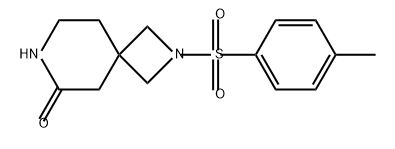 2,7-Diazaspiro[3.5]nonan-6-one, 2-[(4-methylphenyl)sulfonyl]- Structure