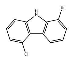 9H-Carbazole, 1-bromo-5-chloro- Structure