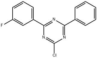 1,3,5-Triazine, 2-chloro-4-(3-fluorophenyl)-6-phenyl- Structure