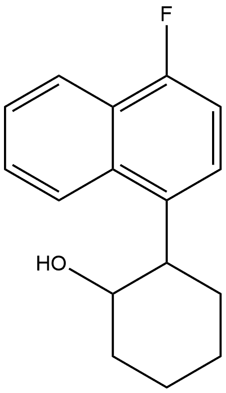 2-(4-Fluoro-1-naphthalenyl)cyclohexanol Structure