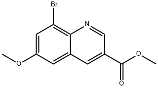 methyl8-bromo-6-methoxyquinoline-3-carboxylate Structure