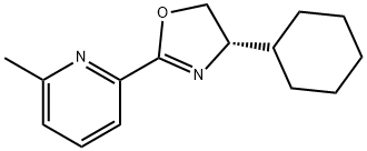 Pyridine, 2-[(4S)-4-cyclohexyl-4,5-dihydro-2-oxazolyl]-6-methyl- Structure