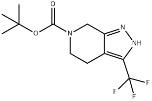 6H-Pyrazolo[3,4-c]pyridine-6-carboxylic acid, 2,4,5,7-tetrahydro-3-(trifluoromethyl)-, 1,1-dimethylethyl ester Structure