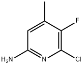 2-Pyridinamine, 6-chloro-5-fluoro-4-methyl- Structure