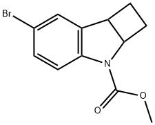 Methyl 6-bromo-1,2,2a,7b-tetrahydro-3H-cyclobuta[b]indole-3-carboxylate Structure