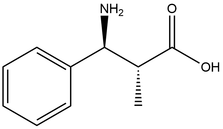 Benzenepropanoic acid, β-amino-α-methyl-, (αR,βS)-rel- 구조식 이미지