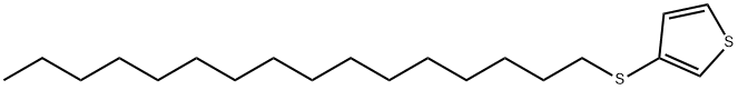 Thiophene, 3-?(hexadecylthio)?- Structure