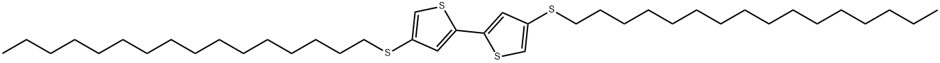 2,?2'-?bithiophene, 4,?4'-?bis(hexadecylthio)?- Structure