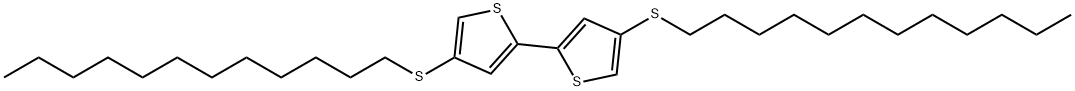 4,4'-bis(dodecylthio)-2,2'-bithiophene Structure