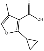 2-Cyclopropyl-4-methyl-3-furancarboxylic acid Structure