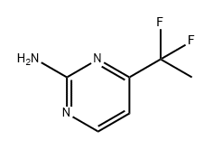 2-Pyrimidinamine, 4-(1,1-difluoroethyl)- 구조식 이미지