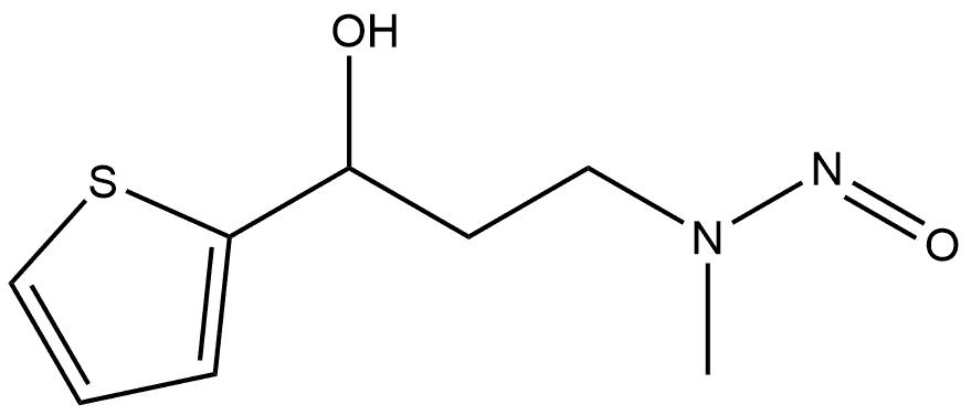 2-Thiophenemethanol, α-[2-(methylnitrosoamino)ethyl]- Structure