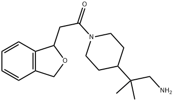 1-[4-(1-amino-2-methylpropan-2-yl)piperidin-1-yl]-
2-(1,3-dihydro-2-benzofuran-1-yl)ethan-1-one Structure