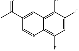 1-(5-bromo-6,8-difluoroquinolin-3-yl)ethan-1-one Structure