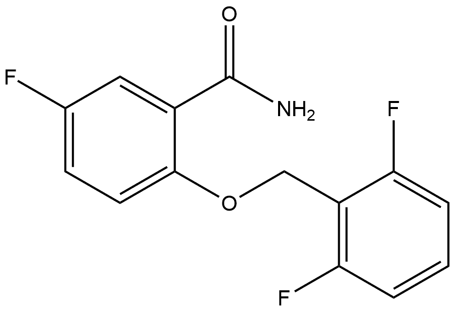 2-[(2,6-Difluorophenyl)methoxy]-5-fluorobenzamide Structure