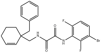 N'-[(1-benzylcyclohex-2-en-1-yl)methyl]-N-(3-brom o-2,6-difluorophenyl)ethanediamide Structure