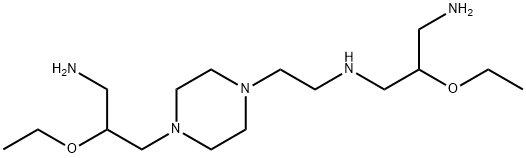 1,3-Propanediamine, N1-[2-[4-(3-amino-2-ethoxypropyl)-1-piperazinyl]ethyl]-2-ethoxy- Structure