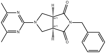 Pyrrolo[3,4-c]pyrrole-1,3(2H,3aH)-dione, 5-(4,6-dimethyl-2-pyrimidinyl)tetrahydro-2-(phenylmethyl)-, (3aR,6aS)-rel- Structure