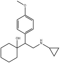 1-[2-(Cyclopropylamino)-1-(4-methoxyphenyl)ethyl]cyclohexanol Structure