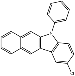 5H-Benzo[b]carbazole, 2-chloro-5-phenyl- Structure