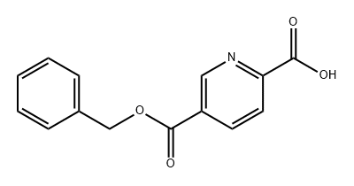 2,5-Pyridinedicarboxylic acid, 5-(phenylmethyl) ester Structure