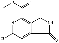 methyl 6-chloro-1 -oxo-2,3-dihydro-1H-pyrrolo[3,4-c]pyridine-4-carboxylate Structure