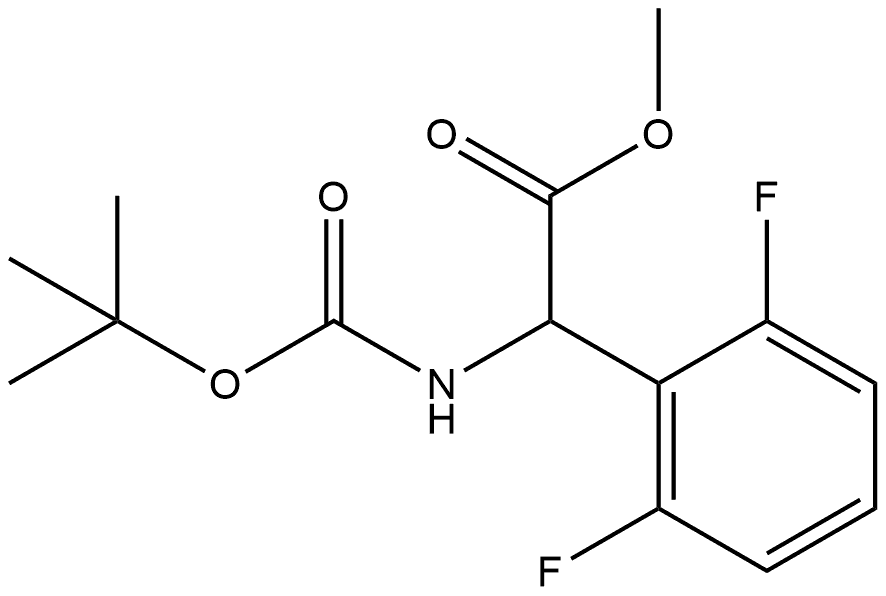 Methyl 2-((tert-butoxycarbonyl)amino)-2-(2,6-difluorophenyl)acetate Structure