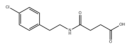 Butanoic acid, 4-[[2-(4-chlorophenyl)ethyl]amino]-4-oxo- Structure