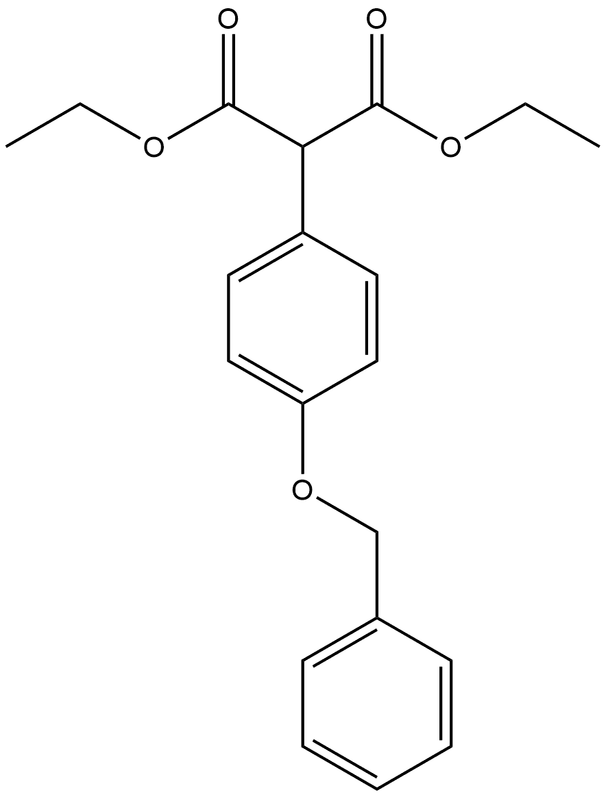 Propionic acid, 2-[4-(phenylmethoxy)phenyl]-, 1,3-diethyl ester Structure