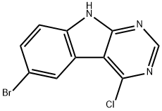 6-bromo-4-chloro-9H-pyrimido[4,5-b]indole Structure