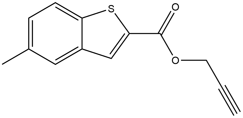 2-Propyn-1-yl 5-methylbenzo[b]thiophene-2-carboxylate Structure