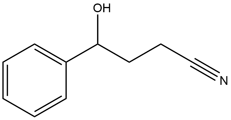 Benzenebutanenitrile, γ-hydroxy- Structure